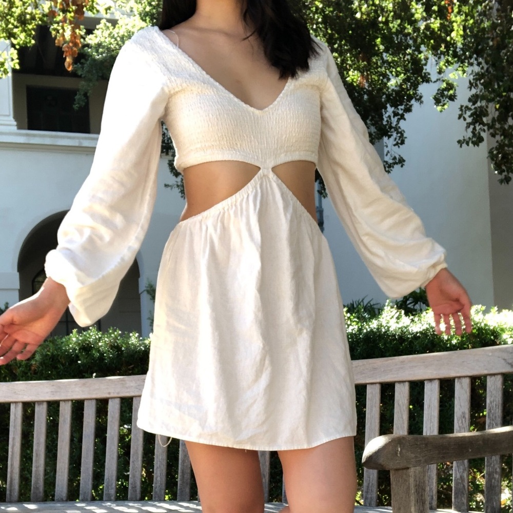 White fairycore dress